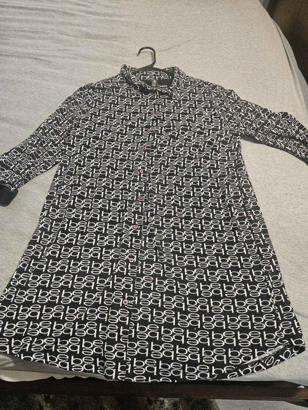 Bebe Black And White Sleepware XL